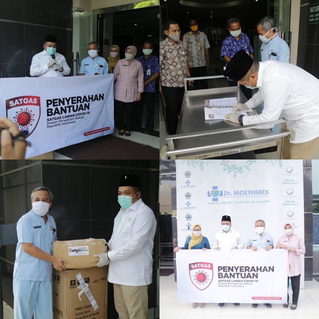 Terima kasih atas dukungan dan bantuan Satgas Lawan Covid19 DPR RI terhadap tenaga medis di RSUD Dr. Moewardi