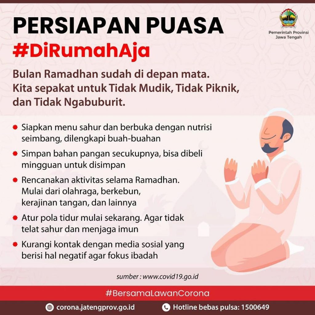 SobatMoewardi bagaimana puasa hari ini? Meskipun dirumahaja, tetap maksimal kan ibadahnya