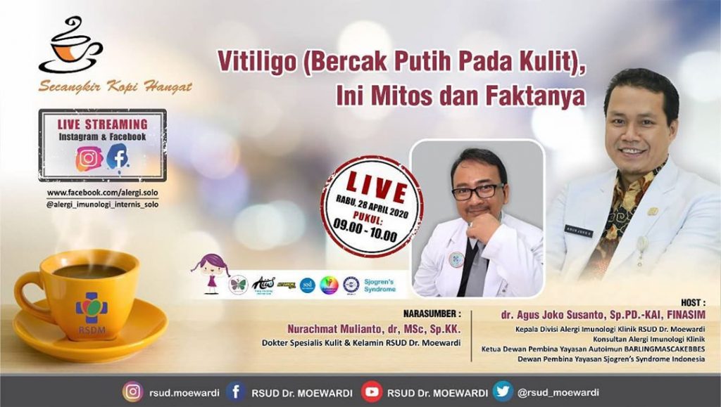SecangkirKopiHangat akan membahas lebih dalam mengenai penyakit vitiligo