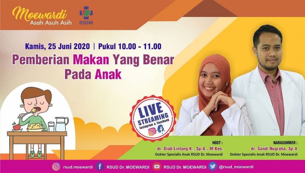 Jangan sampai kelewatan ya Ayah Bunda, besok Kamis, 25 Juni 2020 pkl 10.00