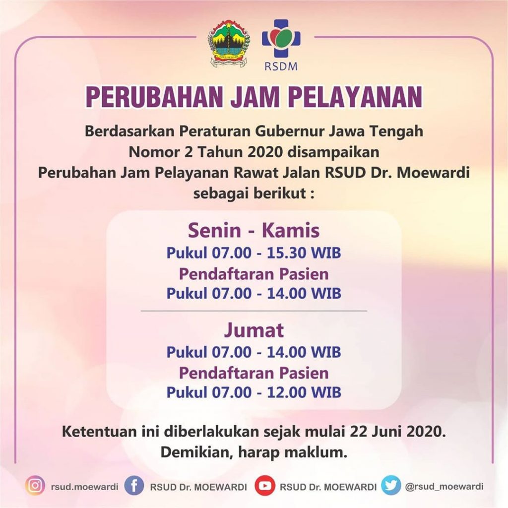 Perubahan Waktu Pelayanan Rawat Jalan