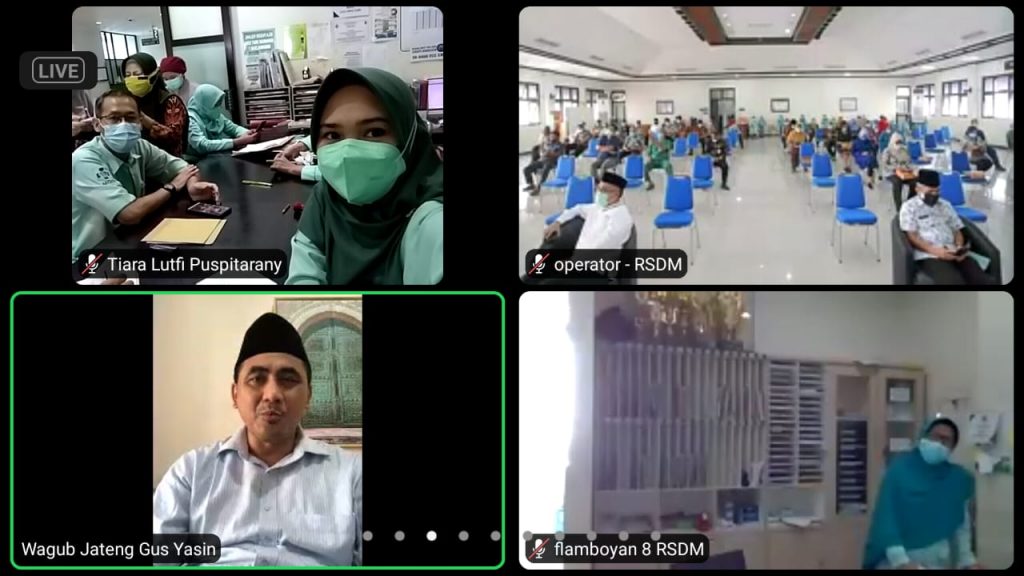 Halal Bihalal 1442 H Virtual Civitas Hospitalia RSUD Dr. Moewardi Bersama Wakil Gubernur Jawa Tengah, Bapak H. Taj Yasin Maimoen
