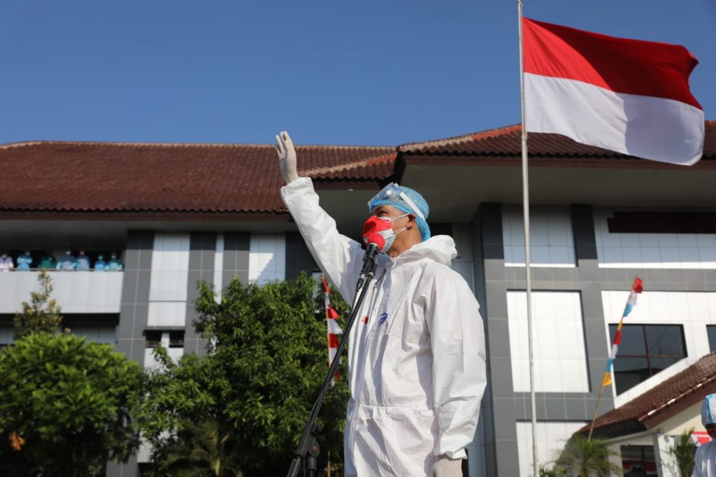 Gubernur Jateng Memimpin Upacara Peringatan HUT Ke-76 di RSDC Donohudan