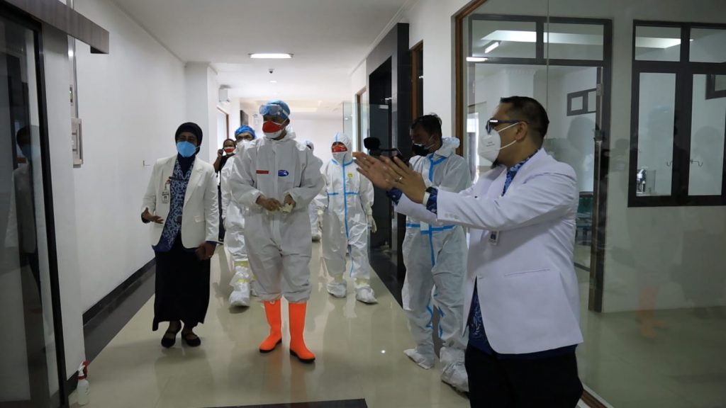 Kunjungan Gubernur Jateng ke Rumah Sakit Darurat COVID-19 (RSDC) Donohudan