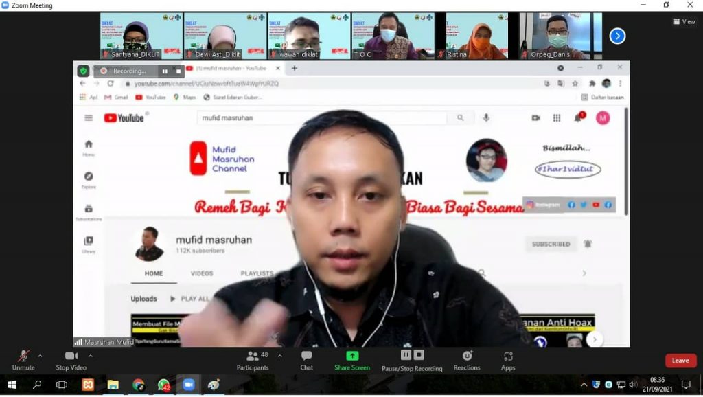 Pelatihan Virtual “Zoom Meeting”