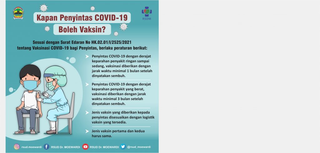 Kapan Penyintas COVID-19 Boleh Vaksin?