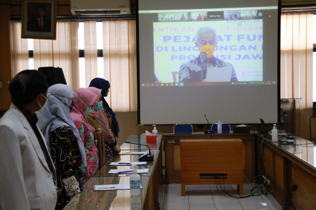 Upacara Pelantikan dan Pengambilan Sumpah/Janji Pejabat Fugsional Pemerintah Provinsi Jawa Tengah Oleh Bapak Ganjar Pranowo