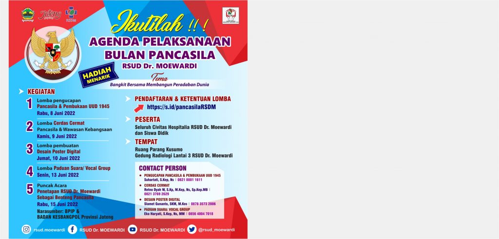 Ikutilah!! Agenda Pelaksanaan Bulan Pancasila dengan Berbagai Lomba di RSUD Dr. Moewardi