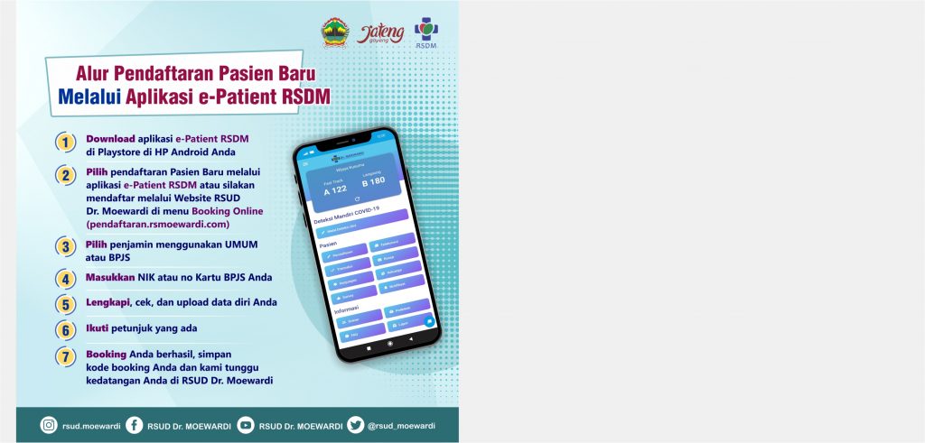 Alur Pendaftaran Pasien Baru Melalui Aplikasi e-Patient RSDM