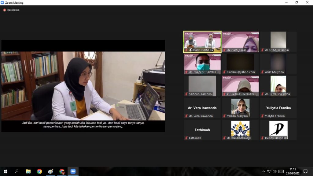 Pelatihan Dokter Umum Dalam Rangka World Alzheimer Day