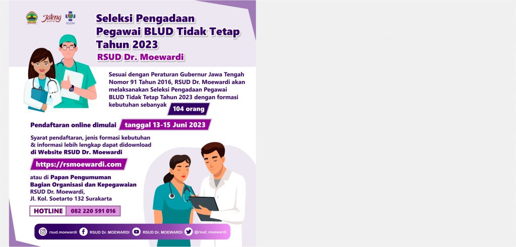 Seleksi Pengadaan Pegawai BLUD Tidak Tetap Tahun 2023