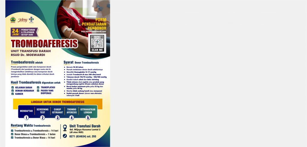 TROMBOAFERESIS Unit Transfusi Darah RSUD Dr. Moewardi