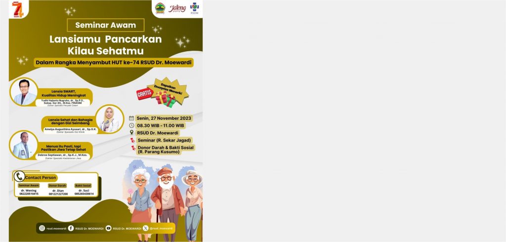Seminar Awam “Lansiamu Pancarkan Kilau Sehatmu”