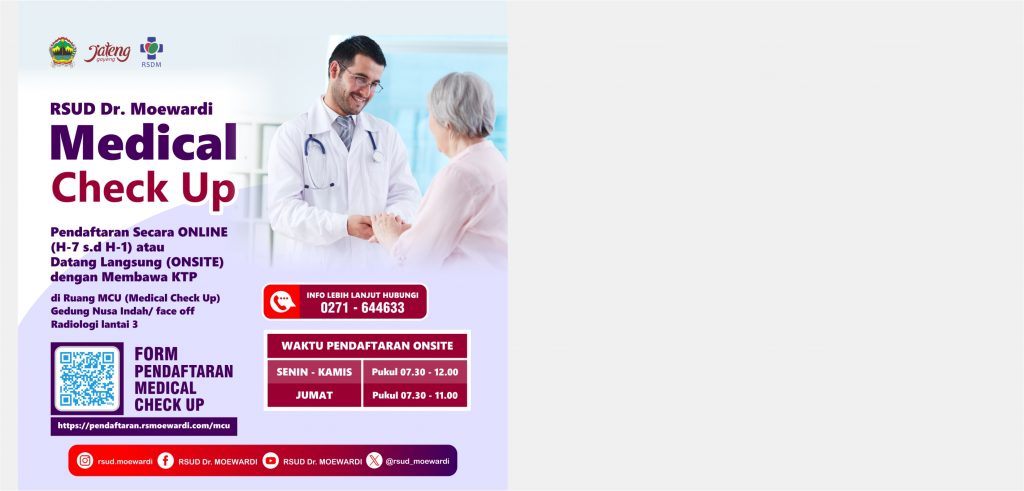 Layanan Pendaftaran Online untuk Medical Check Up (MCU)