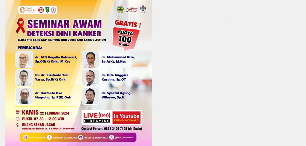 Seminar Awam Deteksi Dini Kanker