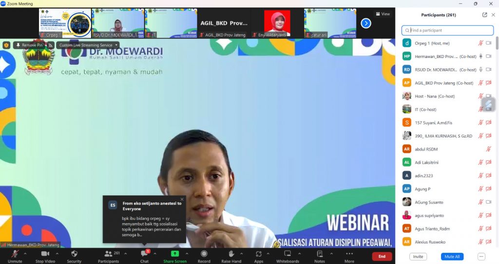 Sosialisasi Aturan Disiplin Pegawai, Pernikahan, Perceraian dan Core Value BerAKHLAK